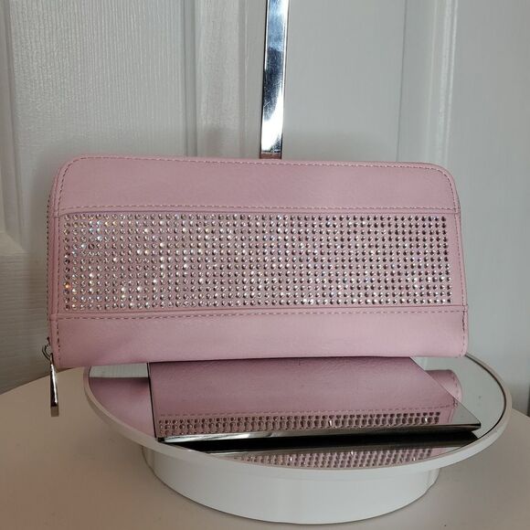 SALE Gorgeous Pink with Rhinestone Bling  Wallet - Picture 5 of 5